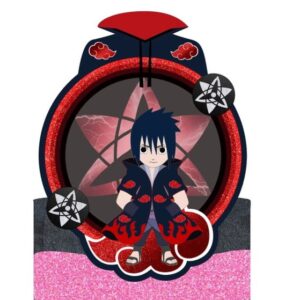 Topo de Bolo Sasuke + 4 Arquivos a Sua Escolha