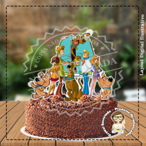 Topo de Bolo Scooby Doo - Ref 3207 Arquivo Digital