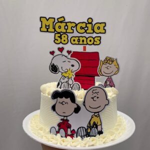 Topo de bolo Snoopy - Arquivo de corte