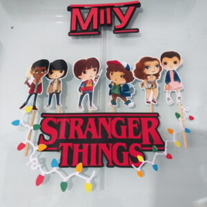 Topo de Bolo Stranger Things - Arquivo Digital
