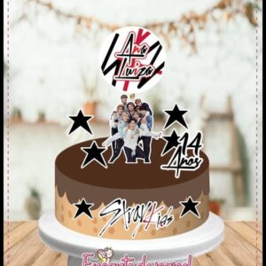 Topo de Bolo Stray Kids (arquivo Digital)