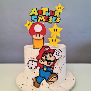 Topo de Bolo Super Mario Arquivo de Corte