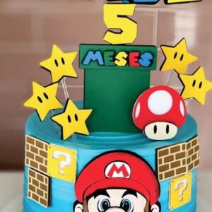 Topo de Bolo Super Mario