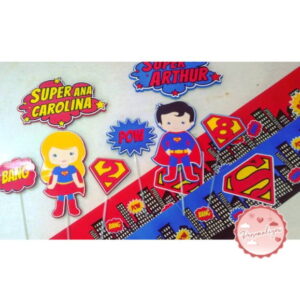 Arquivo Topo de Bolo - Superman e Supergirl