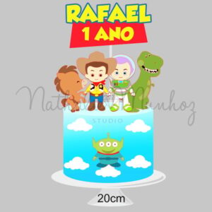 Topo de Bolo - Toy Story Cute - Arquivo de Corte