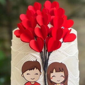 Topo Namorados Balão de Corações + 4 Arquivos a Sua Escolha
