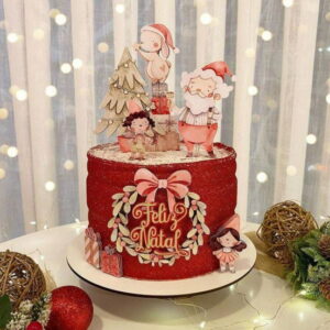 Topo Natal Aquarelado 22/1 + 4 Arquivos a Sua Escolha