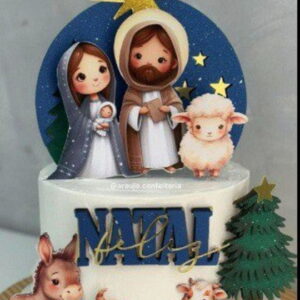 Topo Natal Céu Azul Aquarela- Studio/+20kits Grátis Cod: 29n