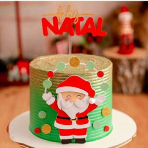 Topo Papai Noel em Camadas Ii + 4 Arquivos a Sua Escolha