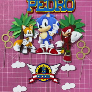 Arquivo de Corte Silhouette - Topo Sonic