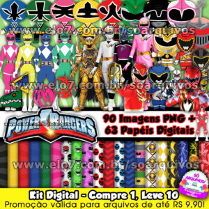 Kit Digital Power Rangers