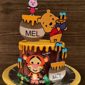 REF.08 Arquivo Corte Topo de Bolo Ursinho Pooh cute