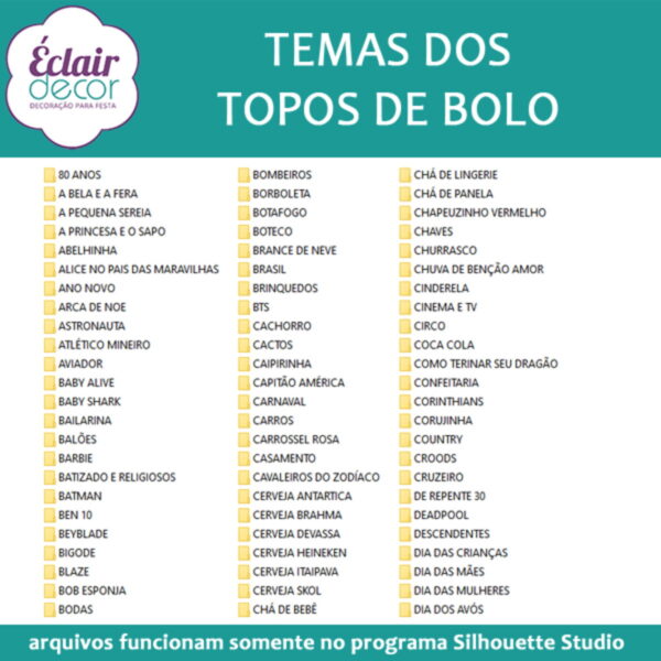 Arquivos de Corte Topo de Bolo - Image 3