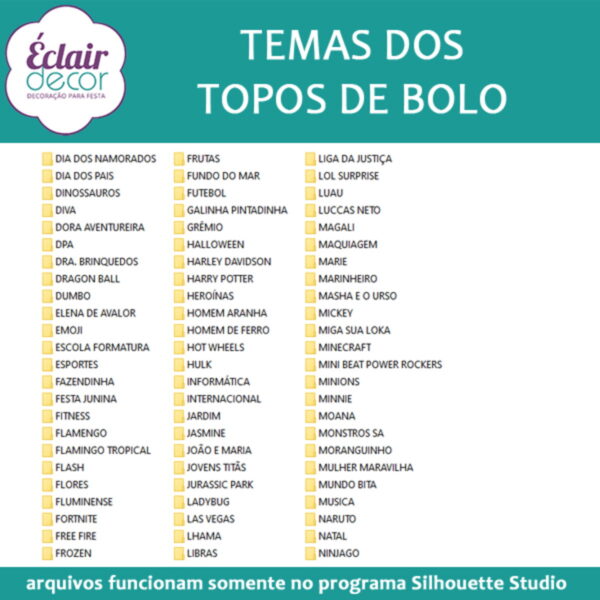 Arquivos de Corte Topo de Bolo - Image 4
