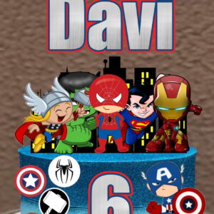 2 Arquivos - Studio - Topo de Bolo Super Herois 3