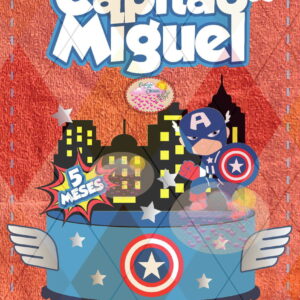 2153 - SVG - ARQUIVO DE CORTE CAPITAO AMERICA CUTE - SCANCUT
