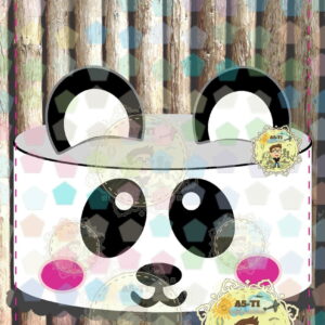 2158 - Arquivo topo de bolo PANDA CARINHA EM CAMADAS STUDIO