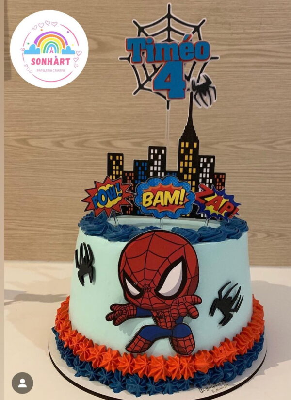 3 Arquivos Digitais Topo Spider Man Homem Aranha Camadas