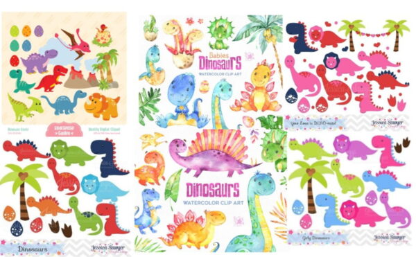 30 KITS DIGITAIS - DINOSSAURO - Image 2