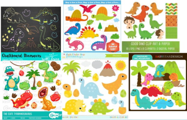 30 KITS DIGITAIS - DINOSSAURO