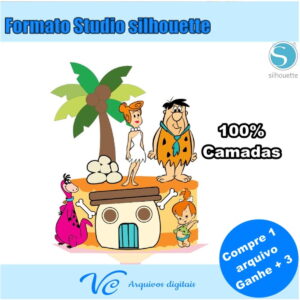304- Arquivo de corte Topo de Bolo Pedrita Flintstones