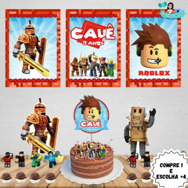 33 - Arquivo de Corte Kit Só Um Bolinho Roblox