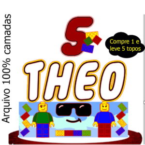 346- Arquivo de corte topo de Lego em camadas