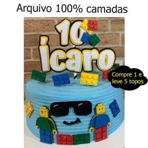 346- Arquivo de corte topo de lego em camadas