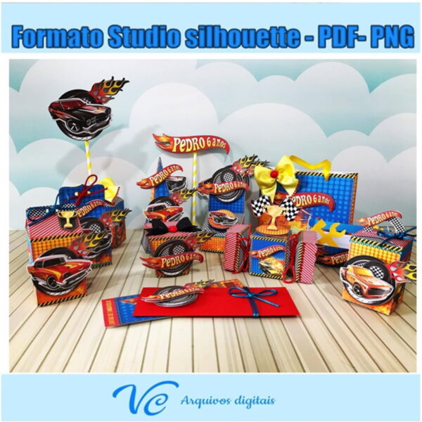 533- Arquivo de corte Hotweels studio e pdf