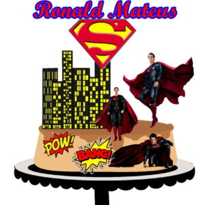 541 - Topo de Bolo Super Homem Adulto