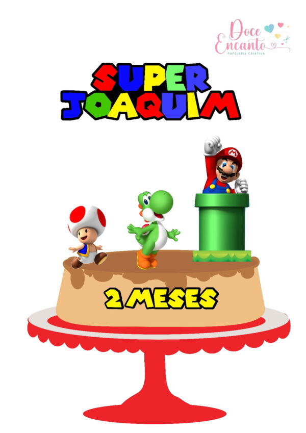 544 - Topo de Bolo Super Mário