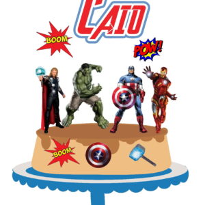 578 - Topo de Bolo Vingadores 11
