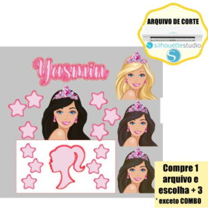 68-arquivo de Corte Topo de Bolo Barbie Morena
