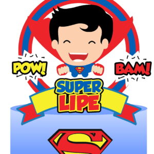 865 - Arquivo Digital Topo de Bolo Super Homem Baby