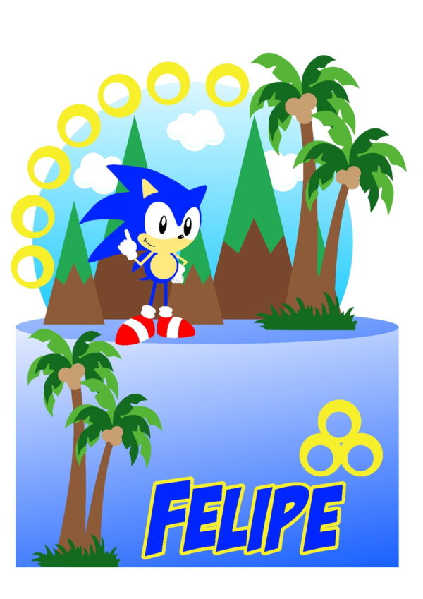 948 Arquivo Digital - Topo de Bolo Sonic