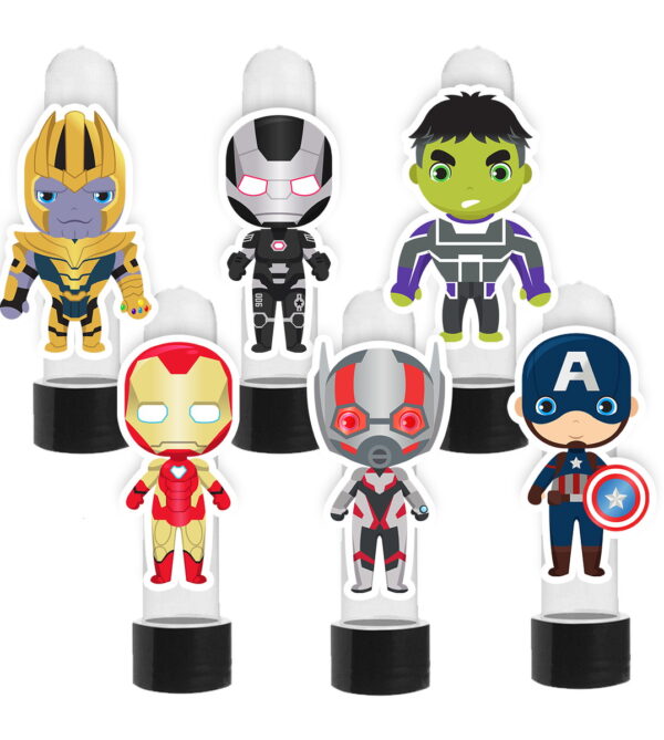 Aplique Tubet Mini Super Heróis 8 cm 5428 Arquivo Digital
