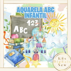 AQUARELA ABC ESCOLA KIT DIGITAL