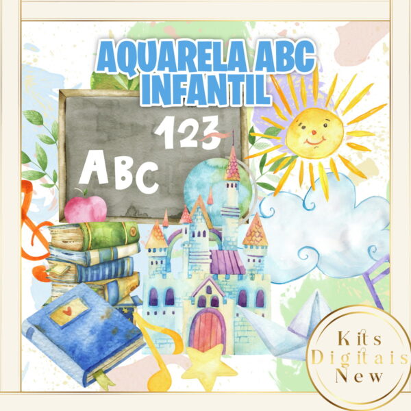 AQUARELA ABC ESCOLA KIT DIGITAL