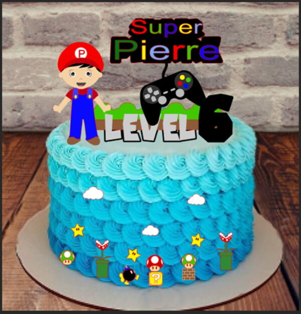 Arquivo de Corte topo de bolo Super Mario camada.