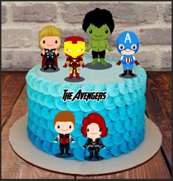 Arquivo de Corte-topo de bolo os vingadores camada
