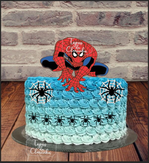 Arquivo de Corte topo de bolo homem aranha.