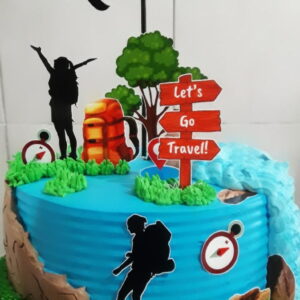 2 Arquivo de Corte Topo de Bolo Viagem 2