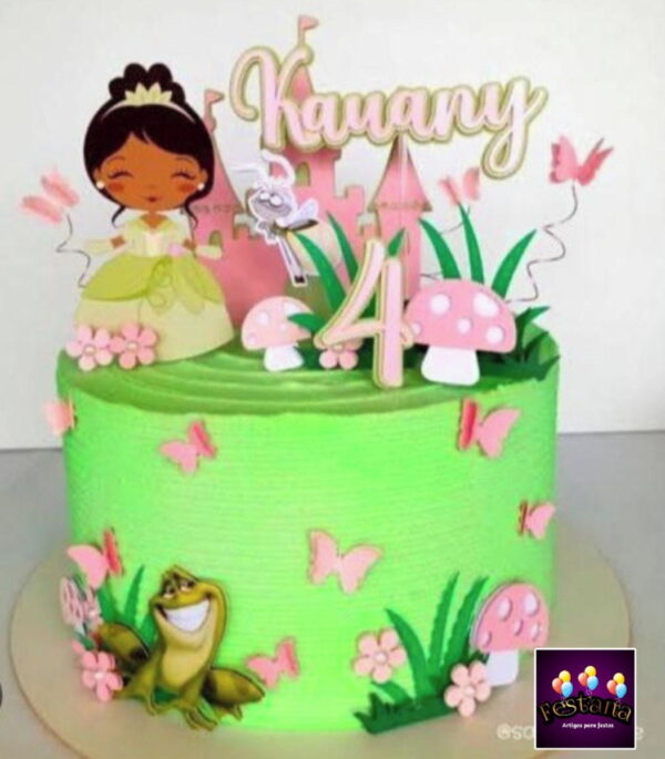 Arquivo Digital Topo de Bolo Princesa Tiana