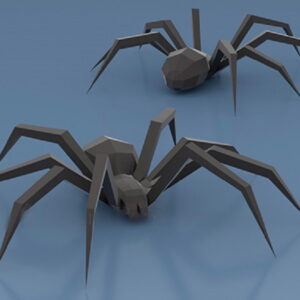 Aranha em 3D - Arquivo Digital - PDF Molde limpo