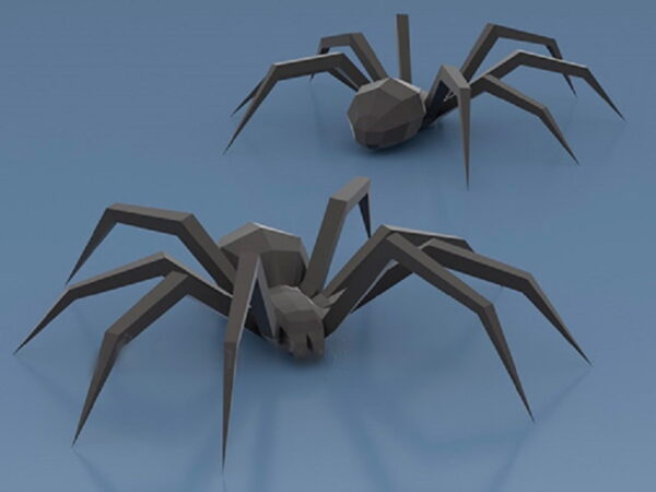Aranha em 3D - Arquivo Digital - PDF Molde limpo
