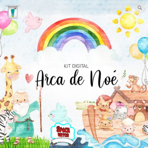 Arca de Noe Aquarela Compre 1 Leve 2 Kit Digital Reef: 735 - Image 2