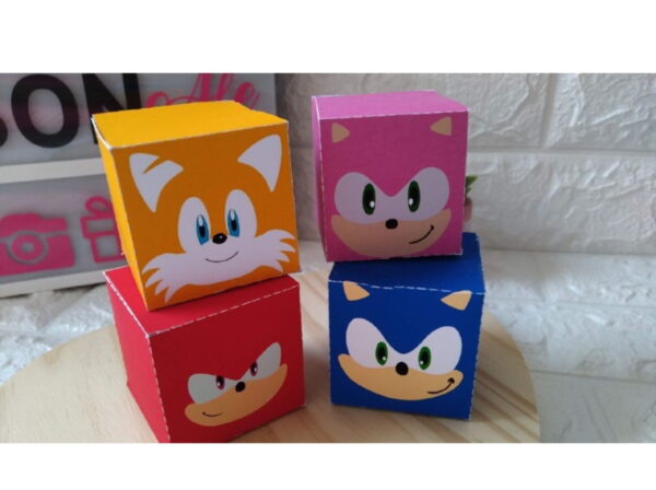 Arquivo Corte Caixinhas Sonic +1 De Brinde