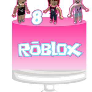 ARQUIVO CORTE DIGITAL TOPO DE BOLO ROBLOX MENINA