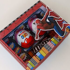 Arquivo Corte - Caixa Kinder Ovo Homem Aranha