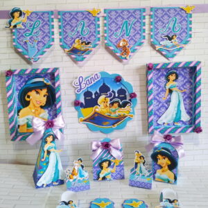 Arquivo Corte Kit Só Um Bolinho Princesa Jasmine